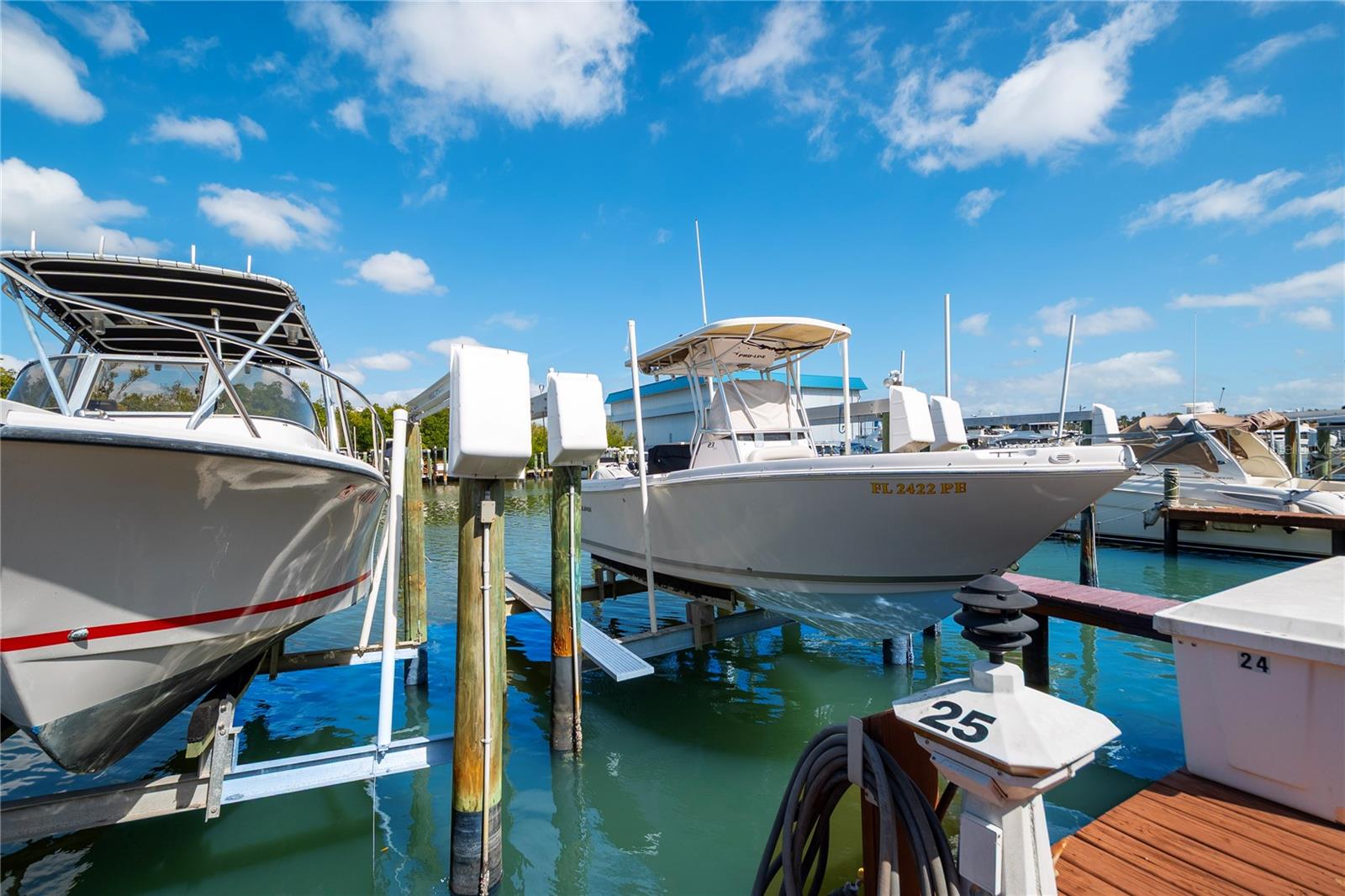 Boat slip 25 with 9,000# boat lift