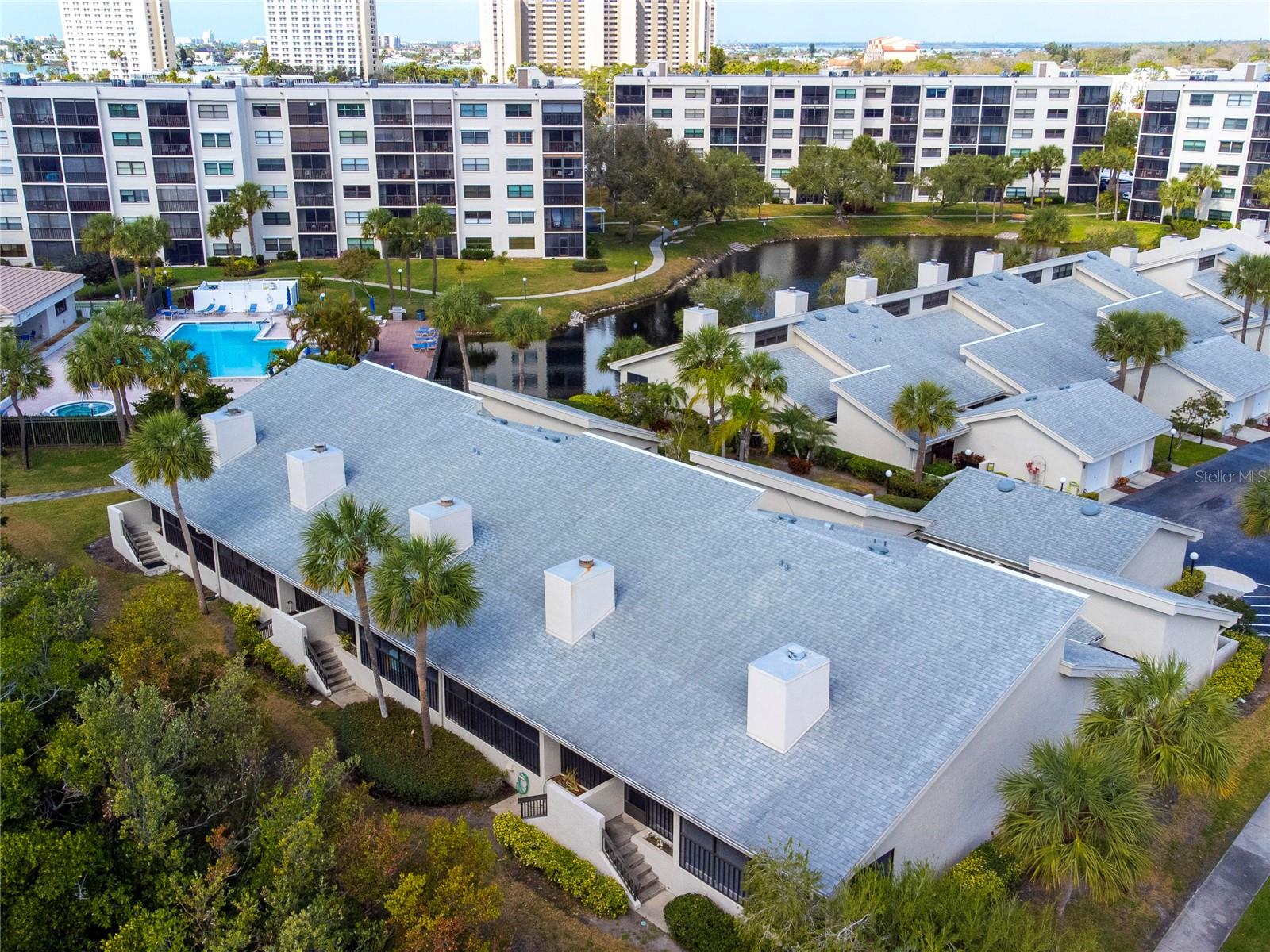 Villa 16 is second one in from the right. Photo shows the easy access to the pool