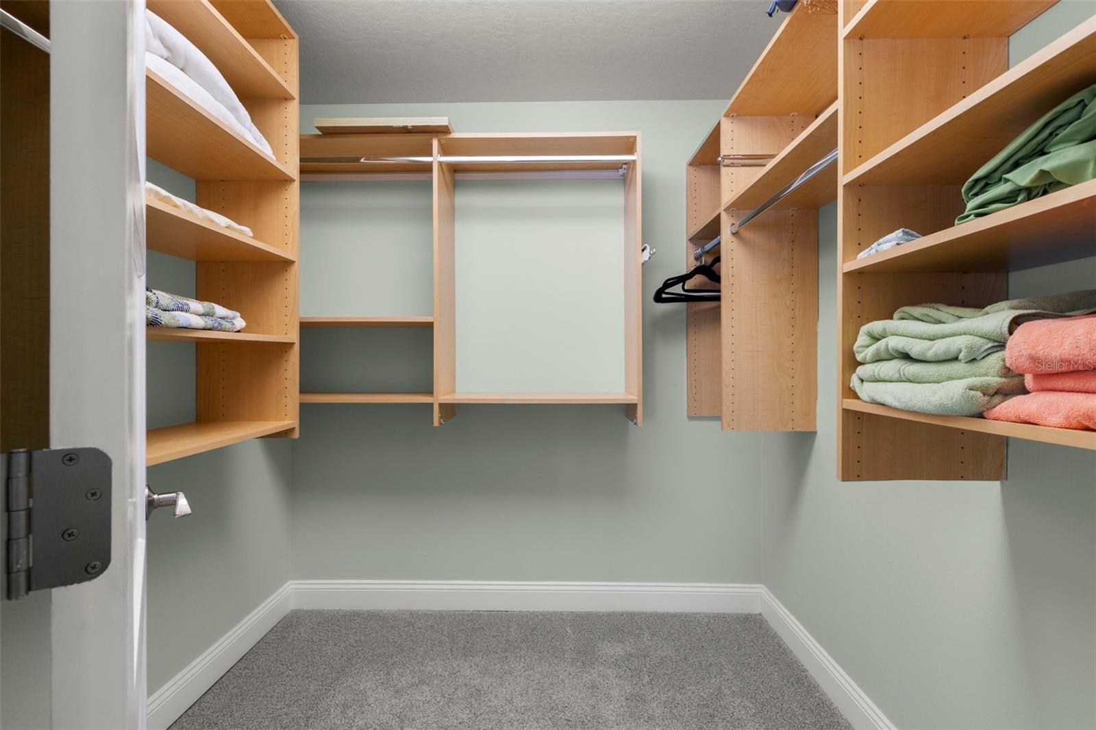 Walk-in closet off secondary bedroom