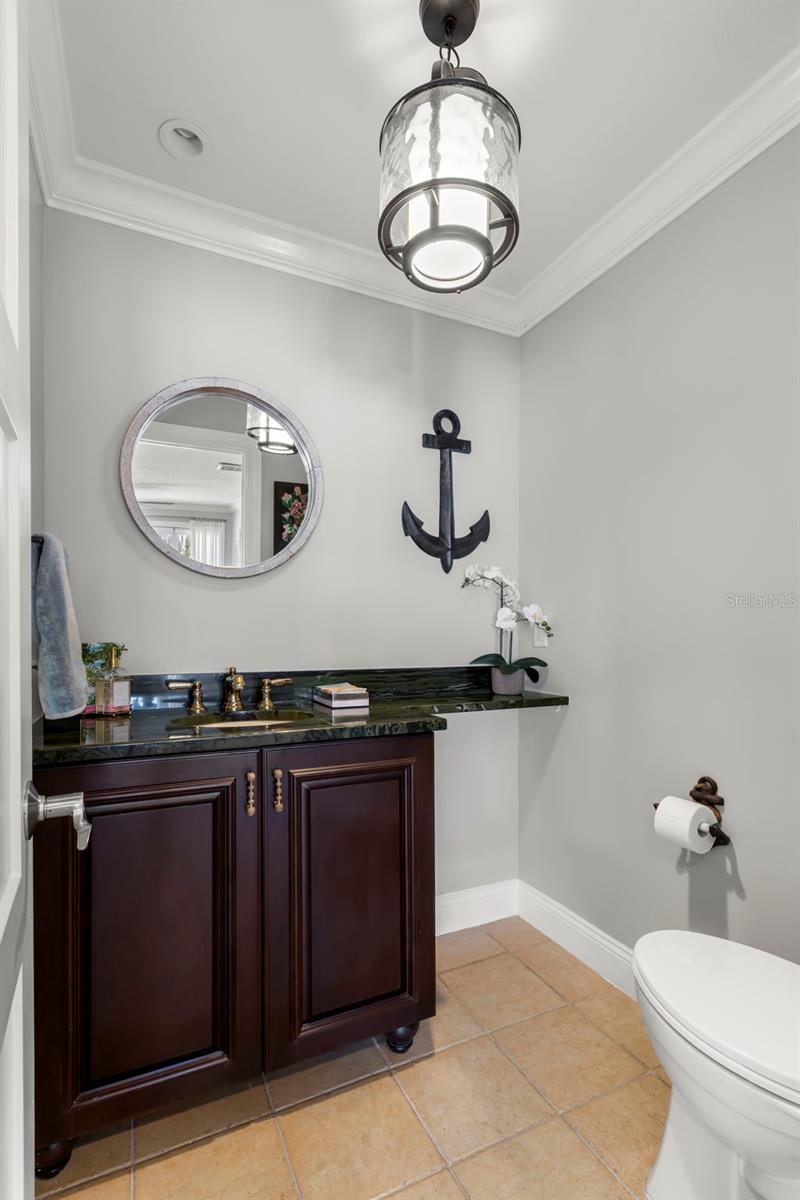 Half bath off main entry