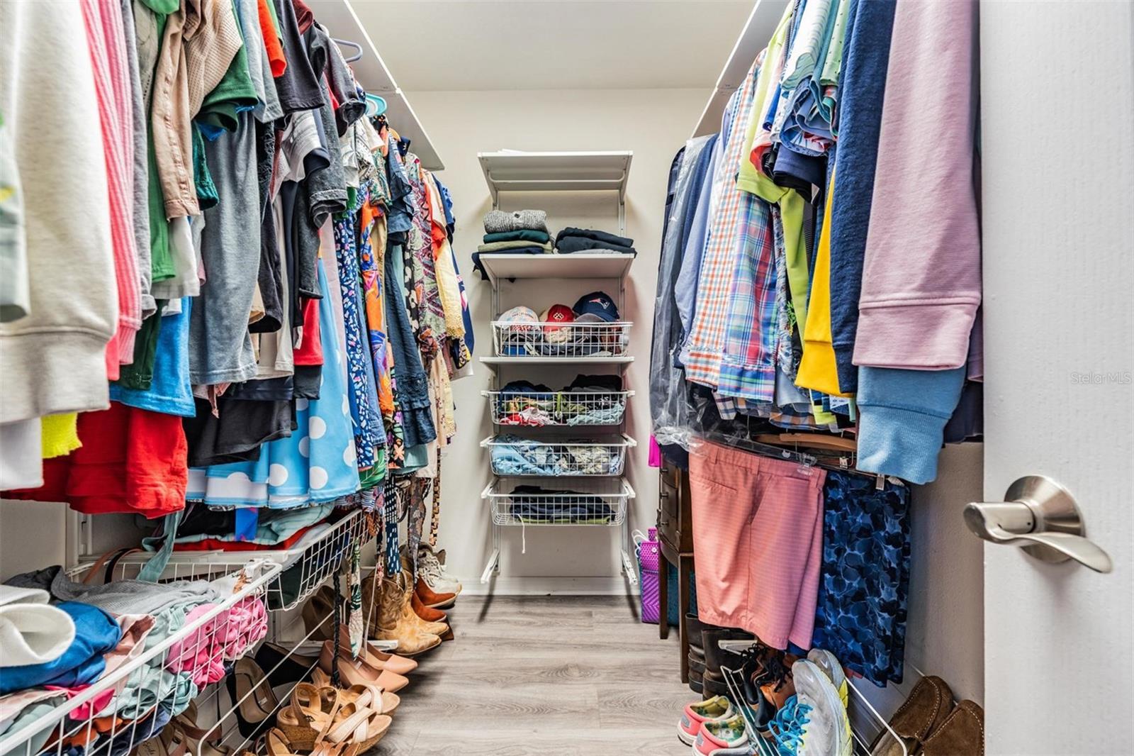 Secondary bedroom with large walk in closet