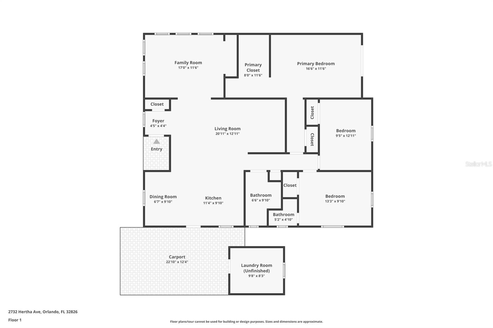 2732 HERTHA AVE, ORLANDO, FL, 32826