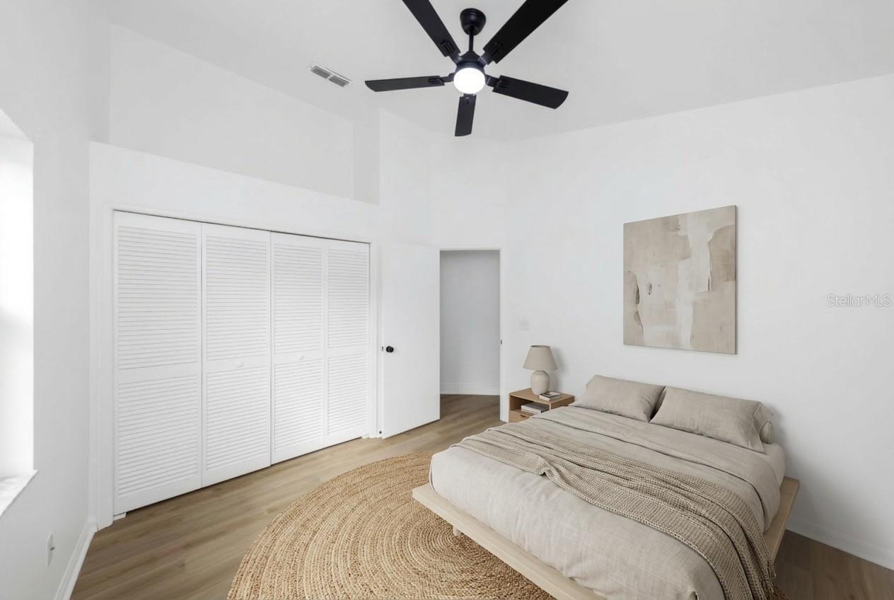 Front guest bedroom with dual closets