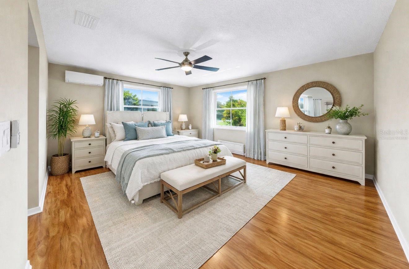 Virtually Staged Primary Bedroom