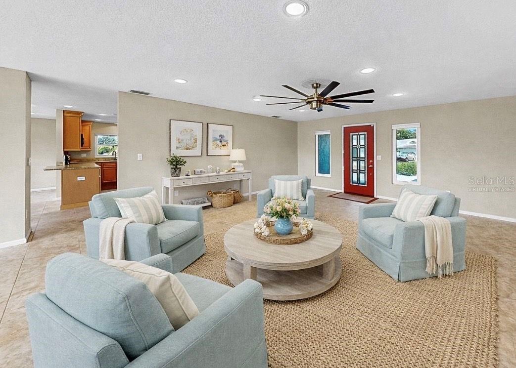 Virtually Staged Living Room