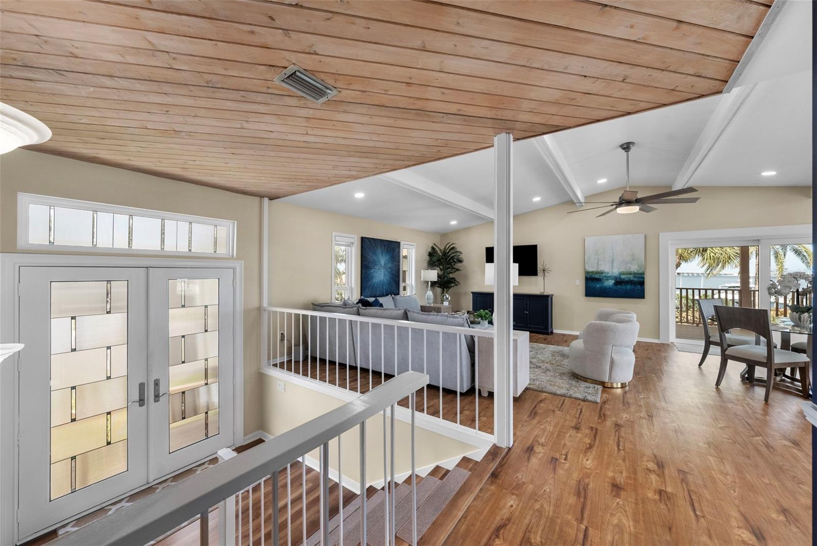 Open concept living room area