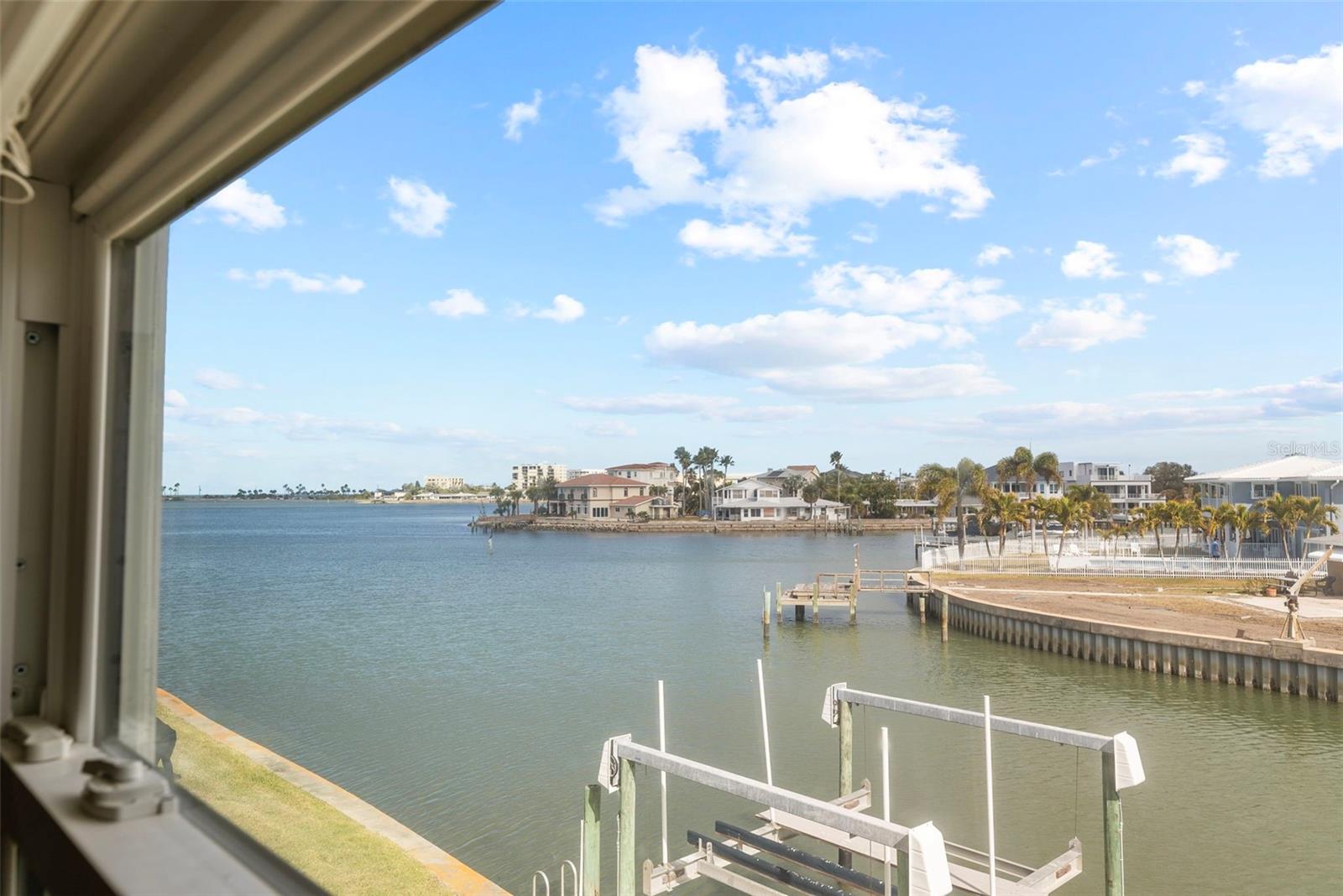 Water View from Kitchen Sink.