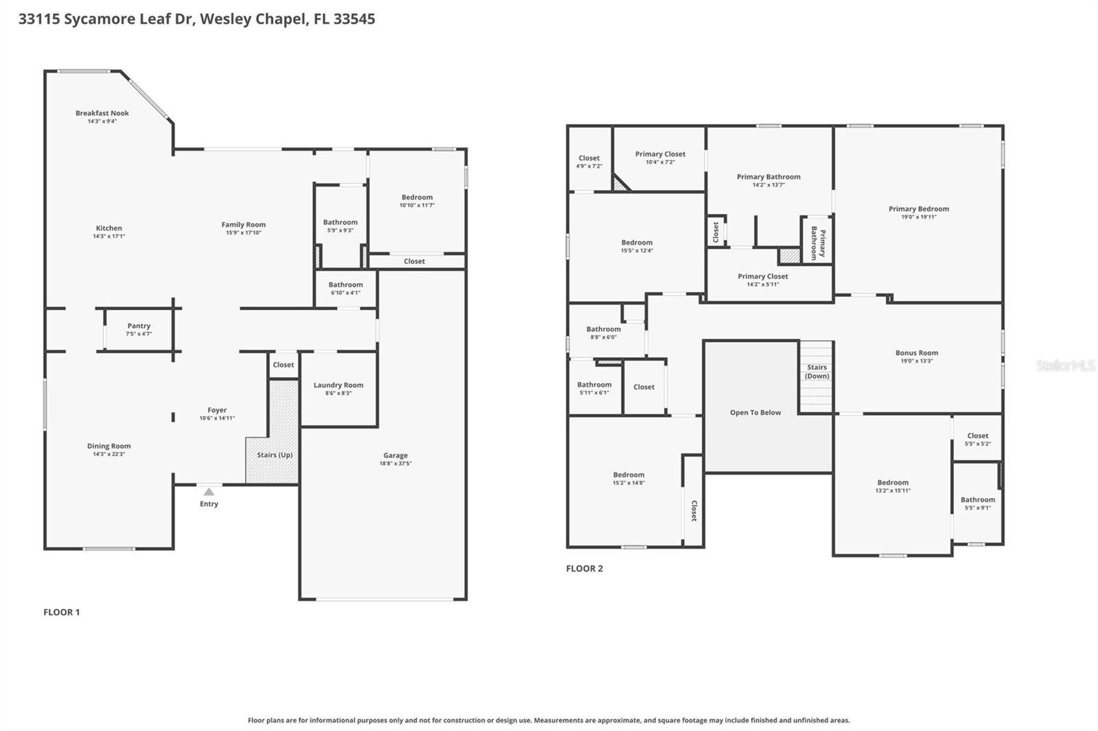 33115 SYCAMORE LEAF DR, WESLEY CHAPEL, FL, 33545