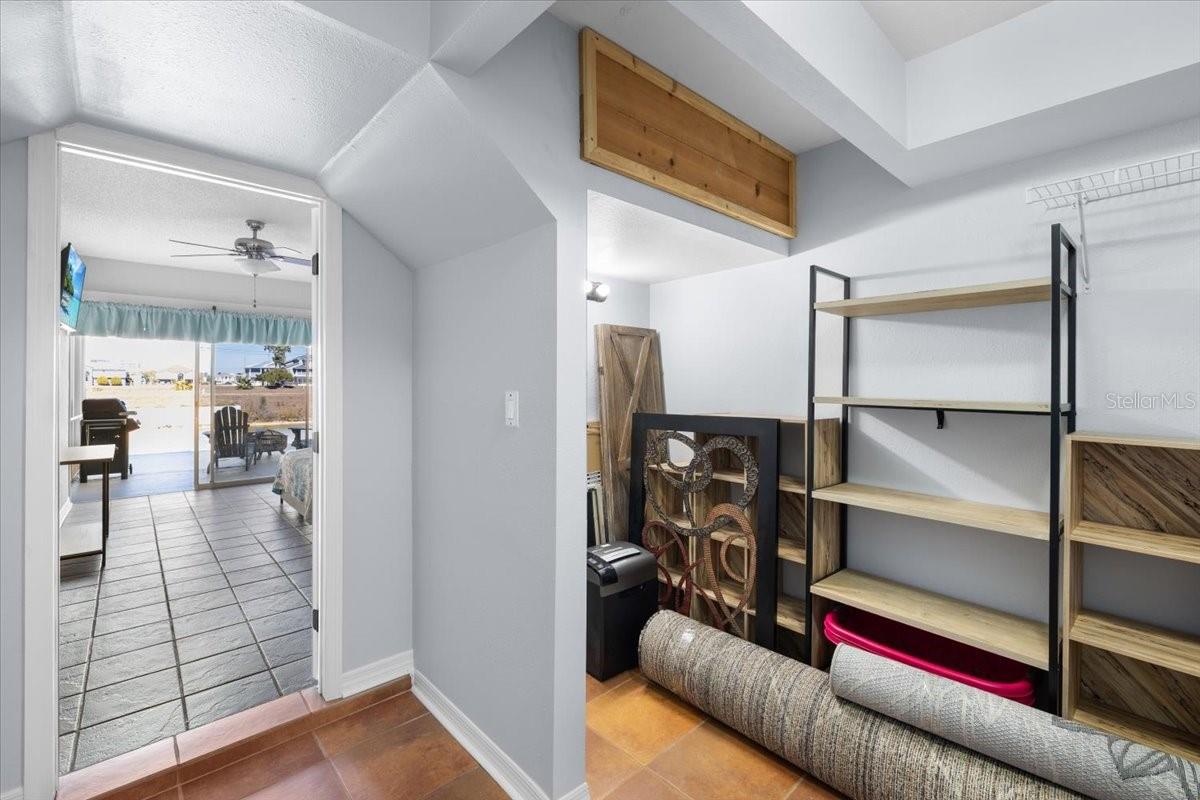first floor bonus area storage closet