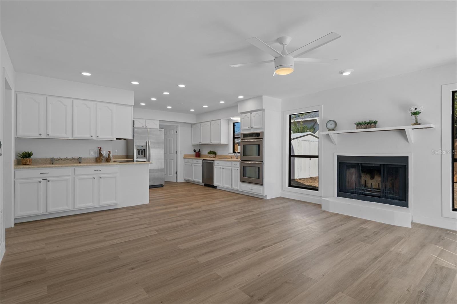 Thre Formal Living Room is open to the amazing kitchen