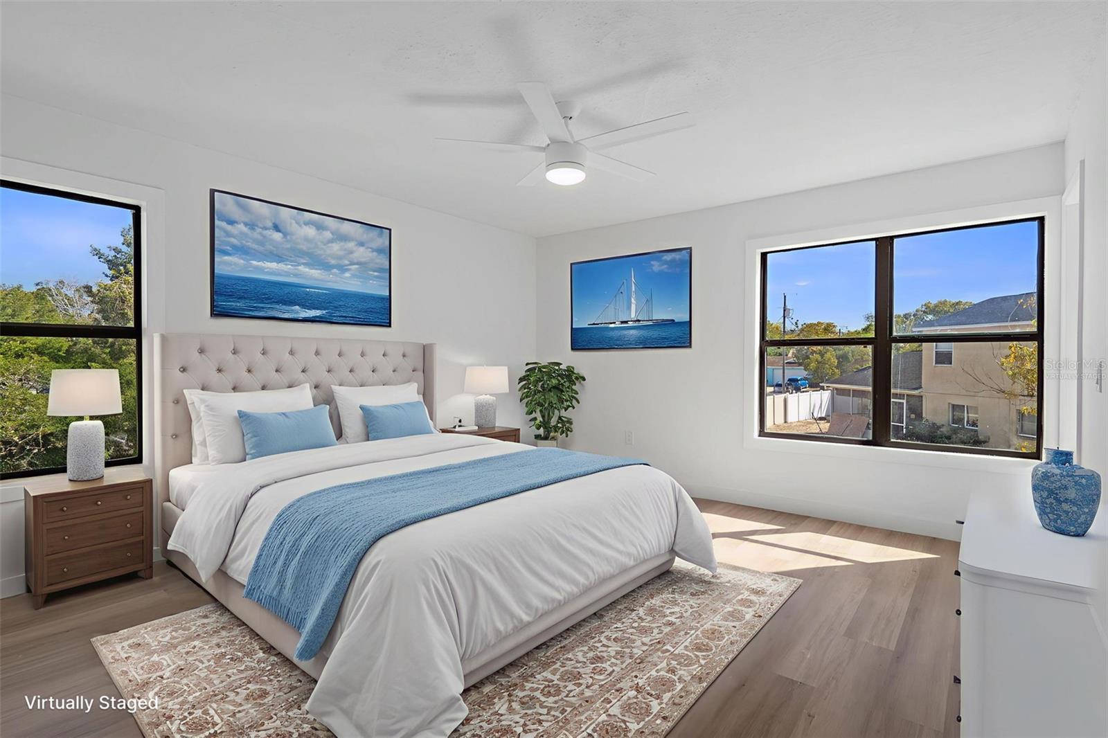 Master Bedroom virtually staged
