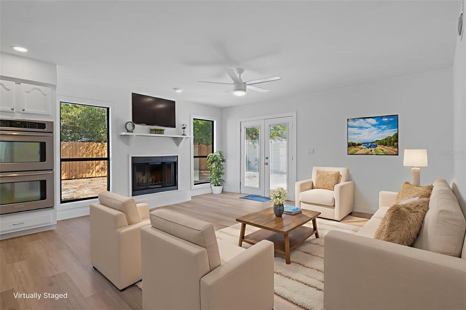 This is a pic of the living room virtually staged