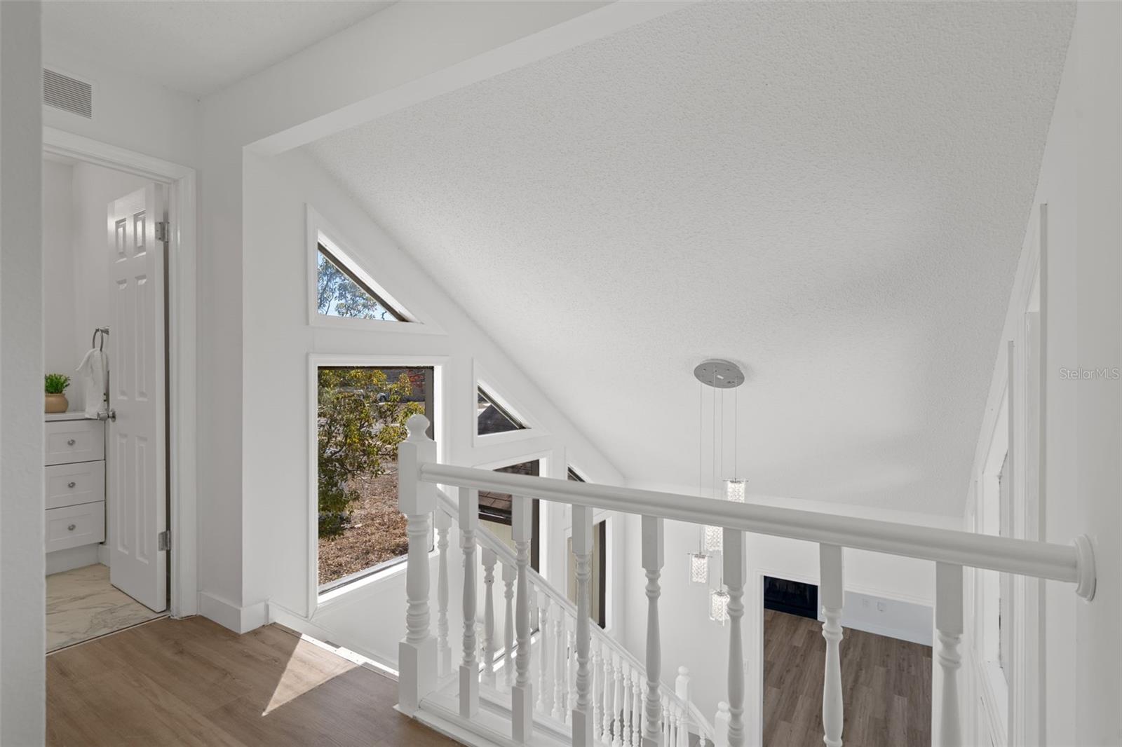 Top of the stars to the second floor