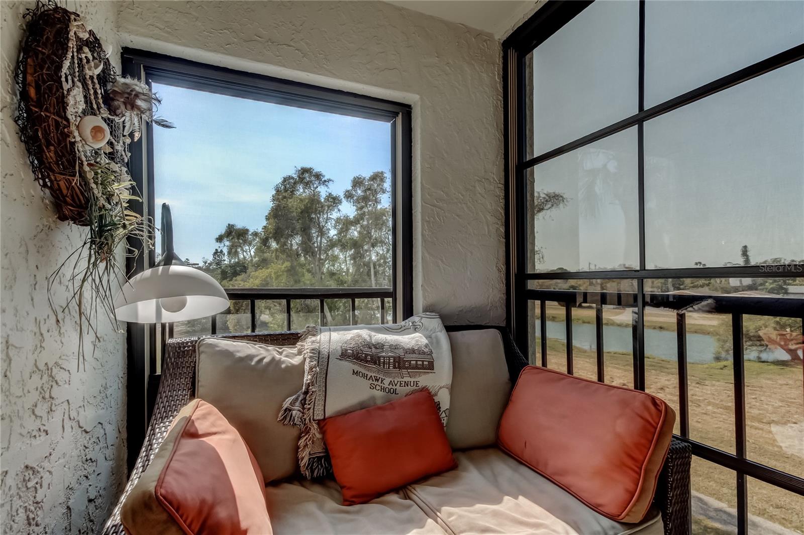 Extra side window in lanai.