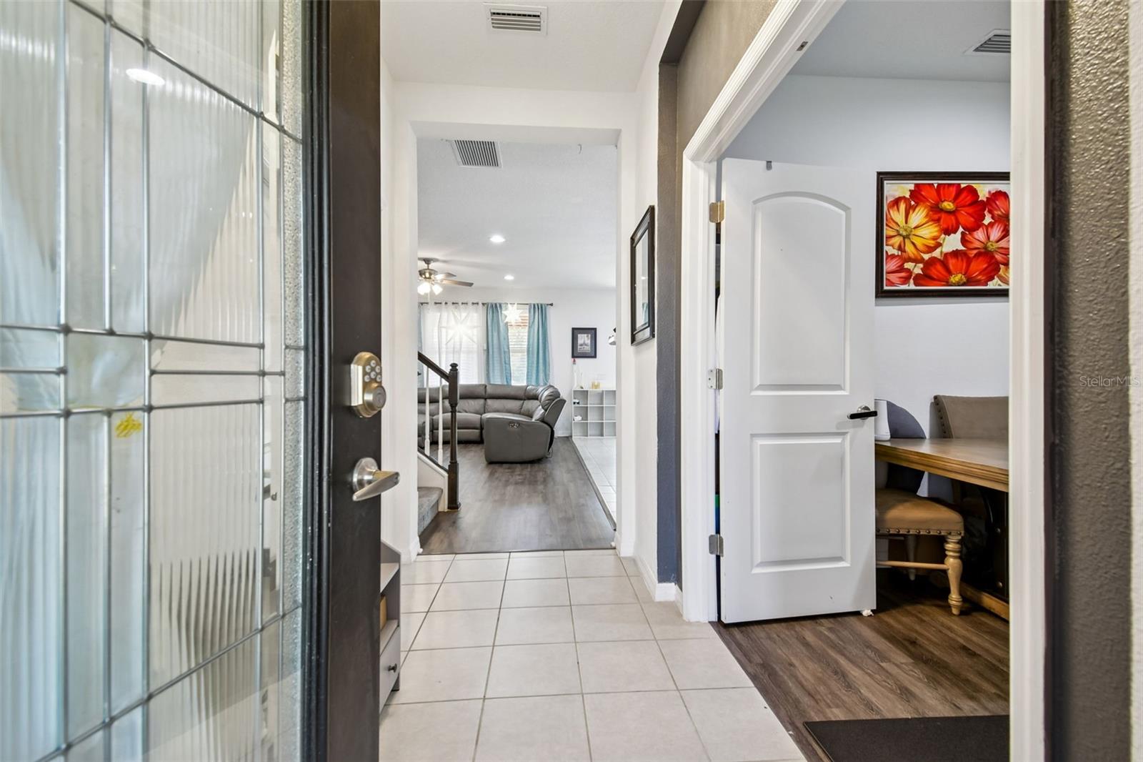 Hallway entering home