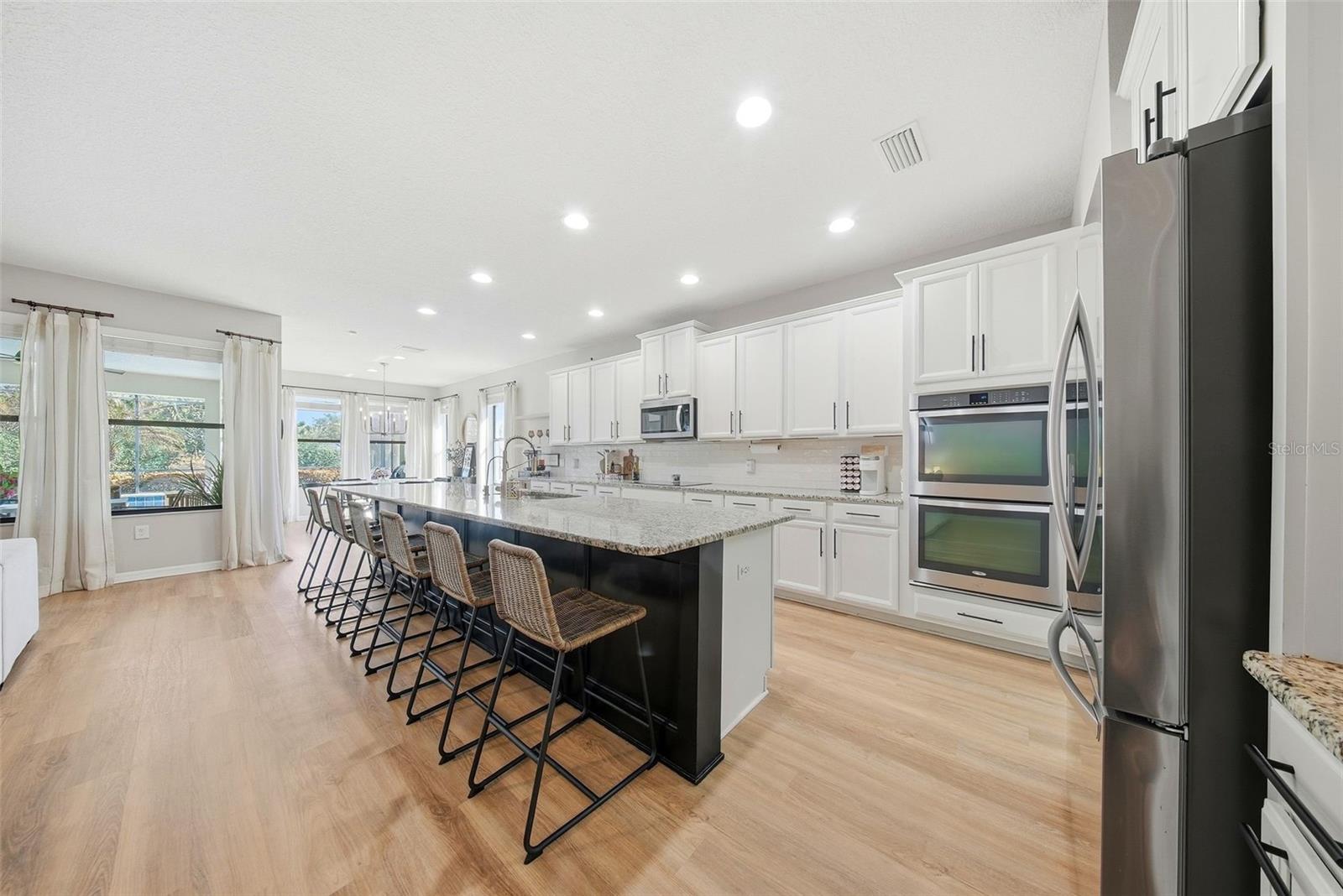 Large Kitchen with long counter