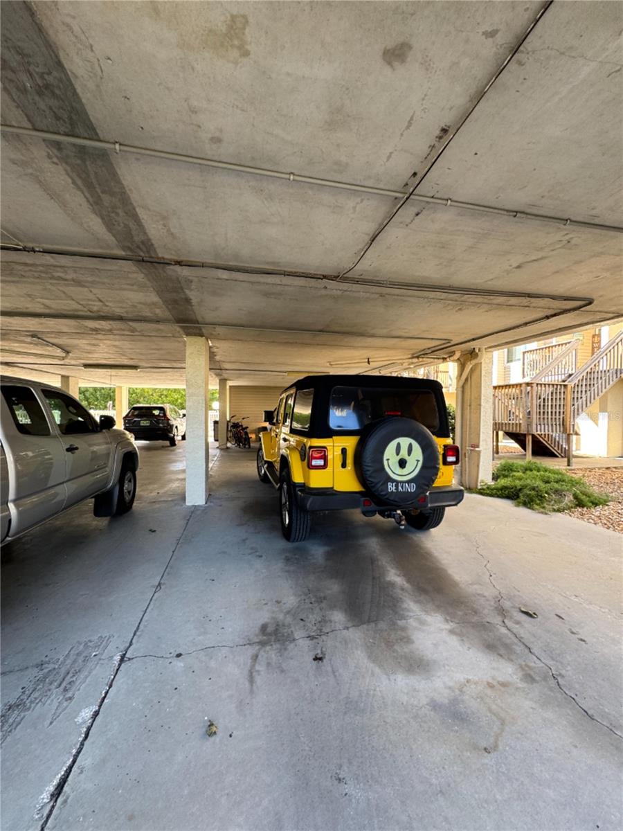 TONS OF PARKING UNDER THE UNIT