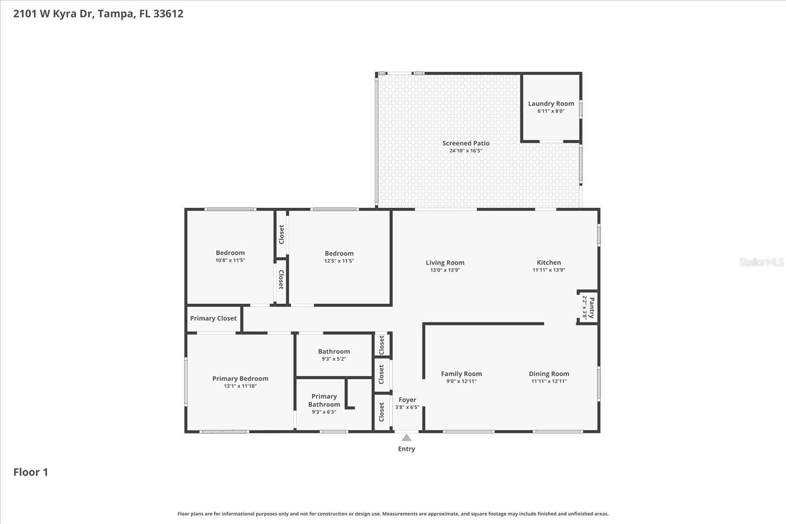 2101 W KYRA DR, TAMPA, FL, 33612