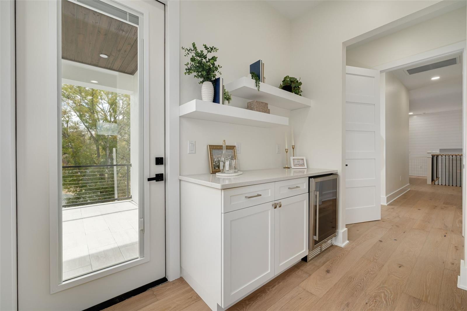 Beverage Bar in Master BEdroom