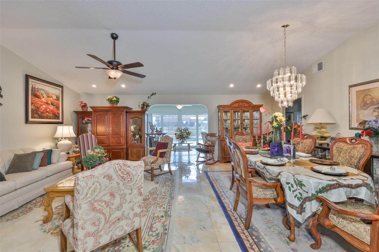 Living & Dining Rooms-tile floors