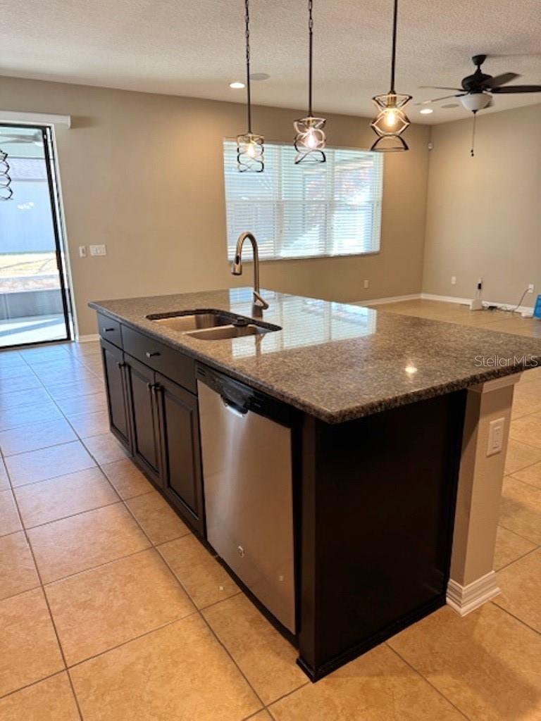 Breakfast bar and sink