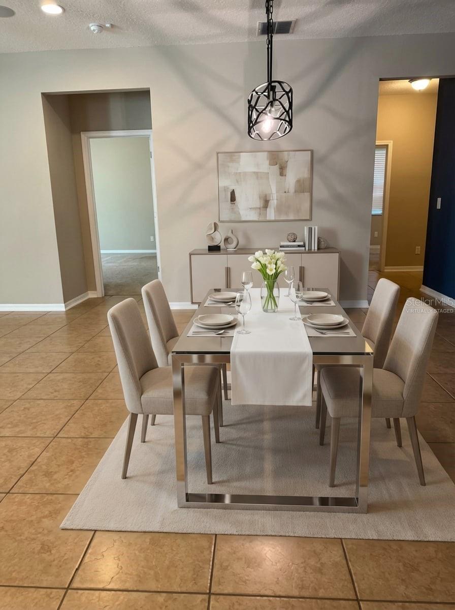 Virtually Staged. Dining room