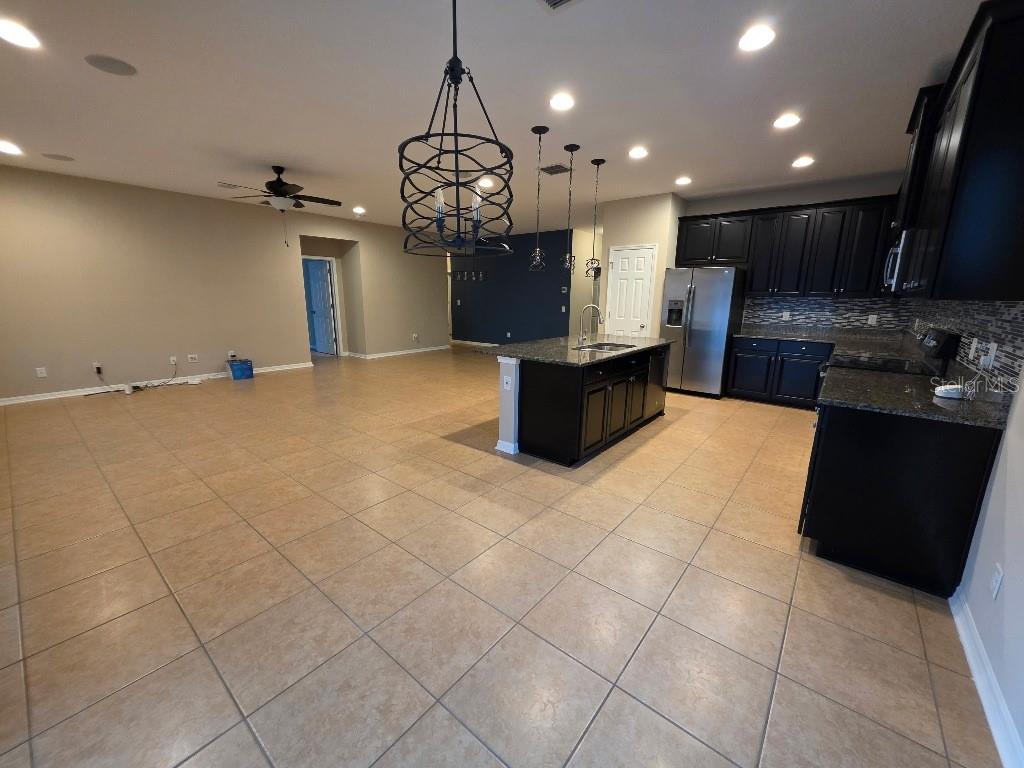 from dinette area looking towards living and dining room area