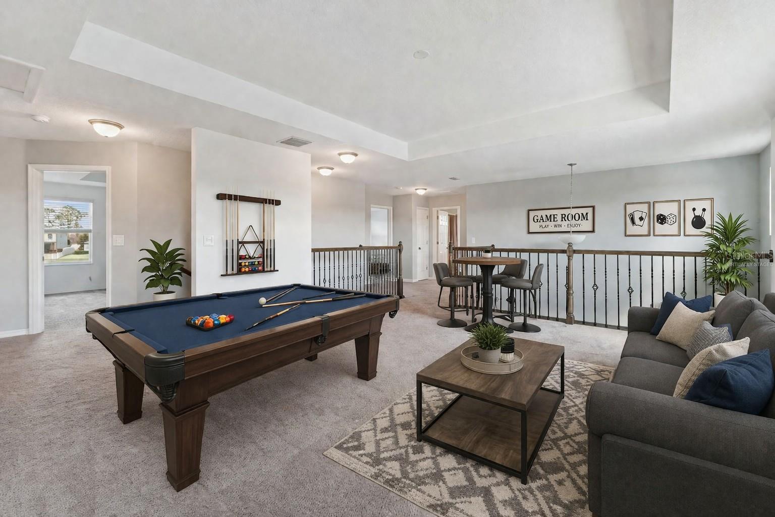 Virtually staged bonus room