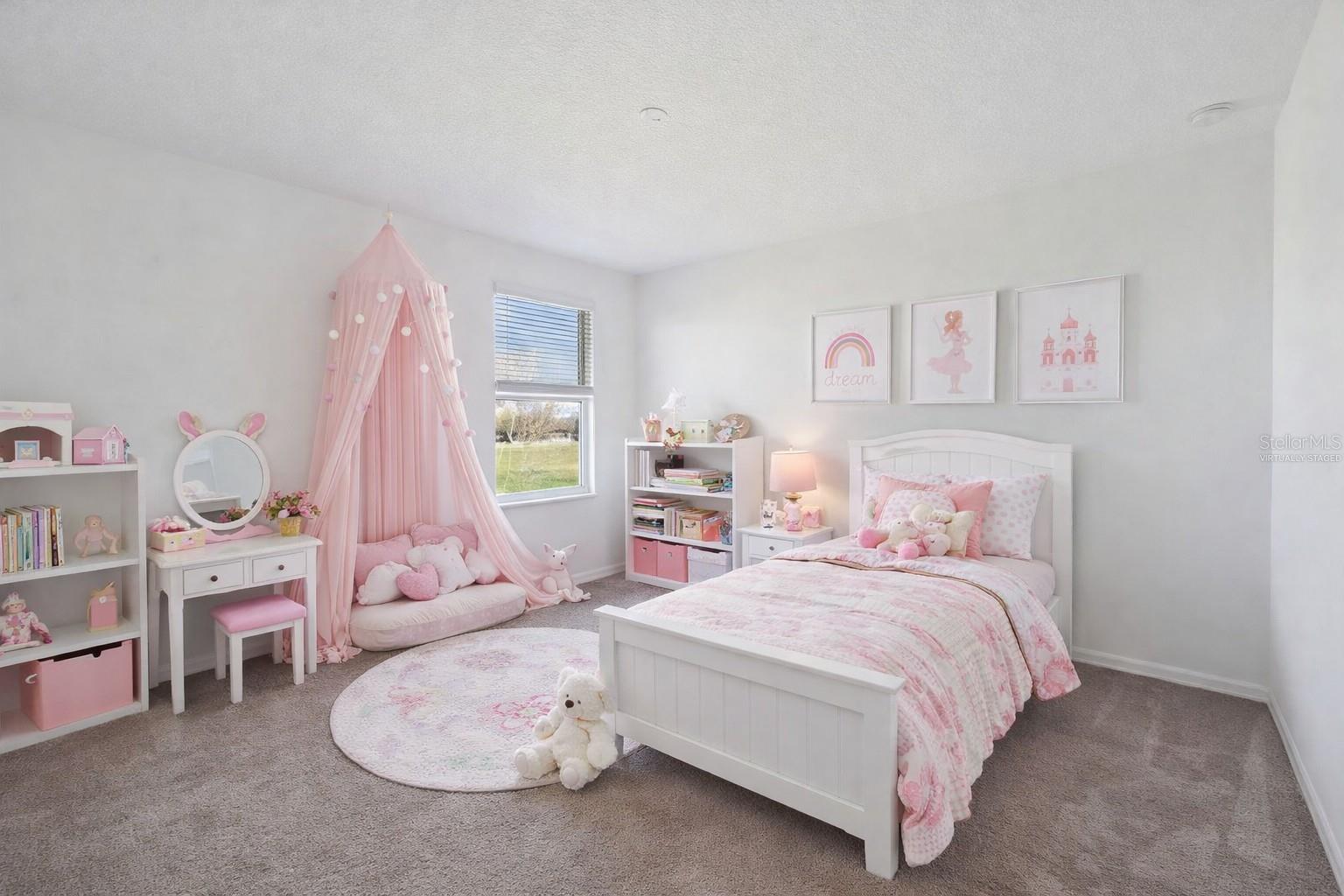 Virtually Staged 4th bedroom