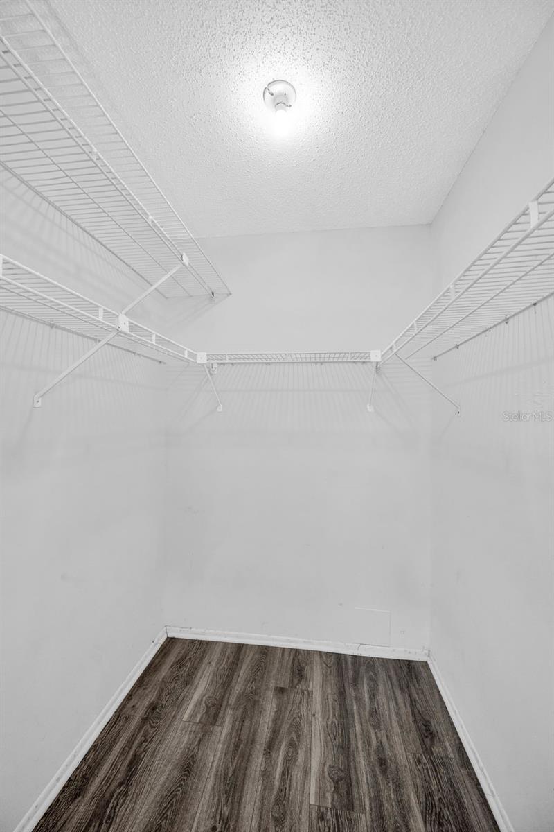 Walk in closet in the Master BR