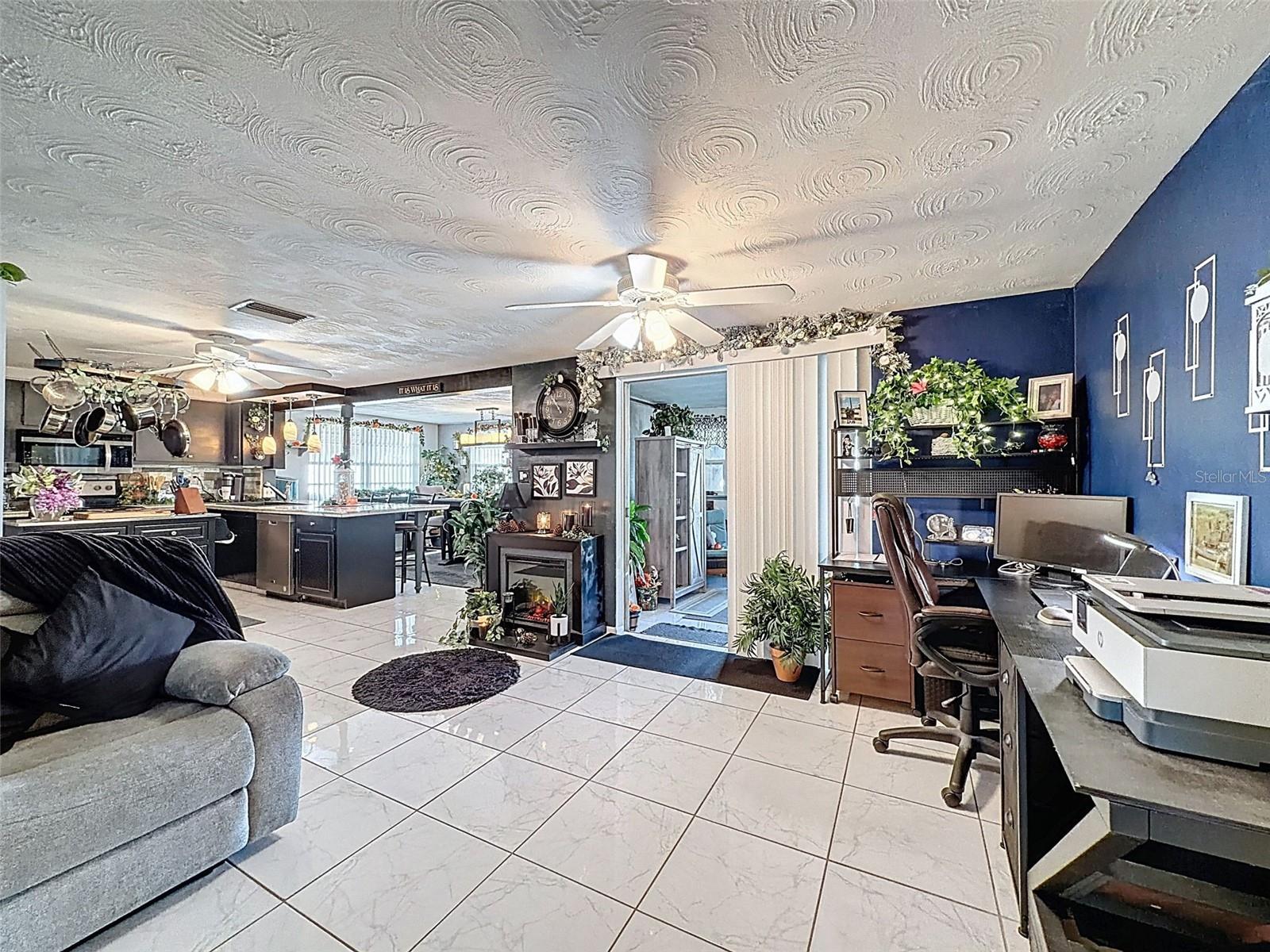 Living area flows into the kitchen and outdoors