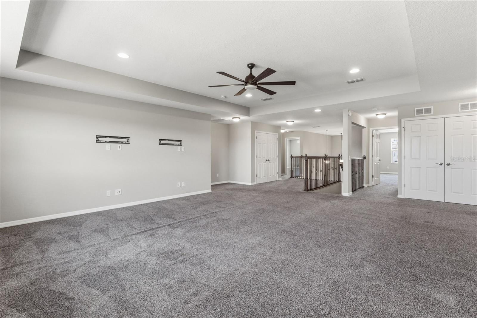 Expansive Upstairs Game Room & Lounge