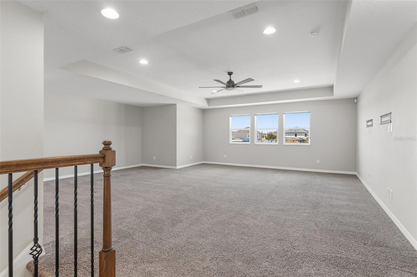 Expansive Upstairs Game Room and Lounge