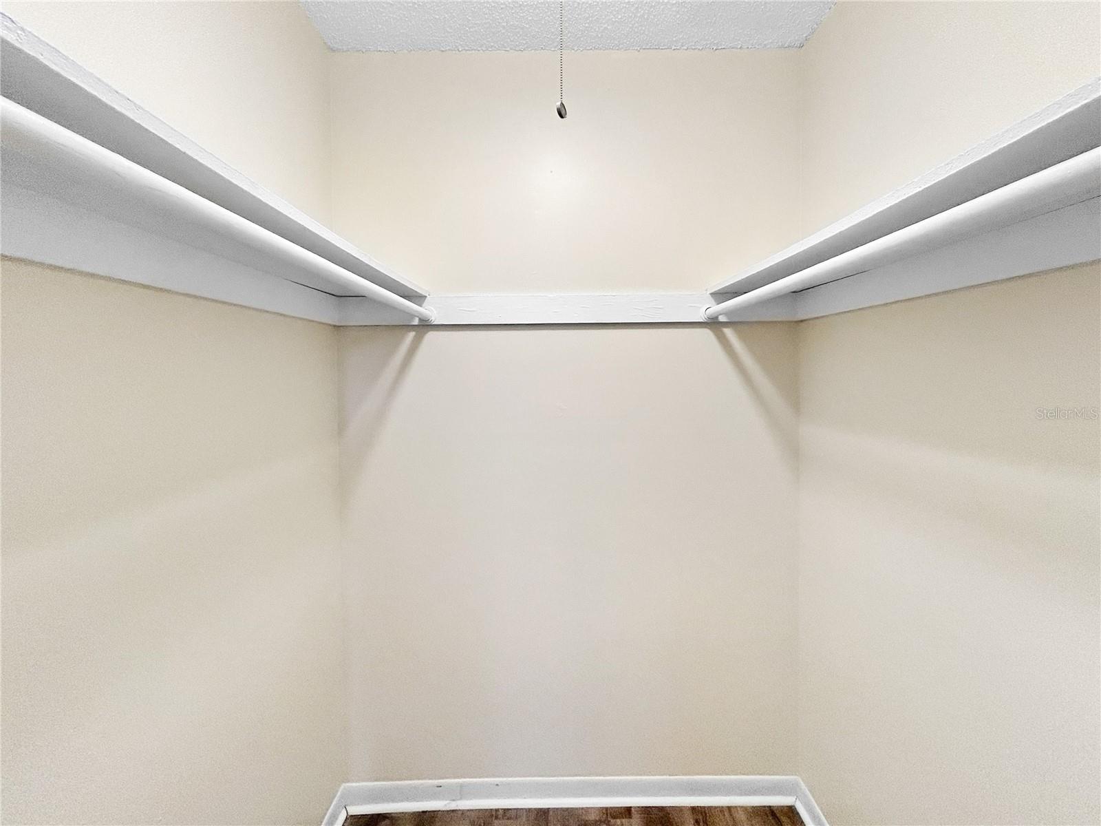 Master walk-in closet