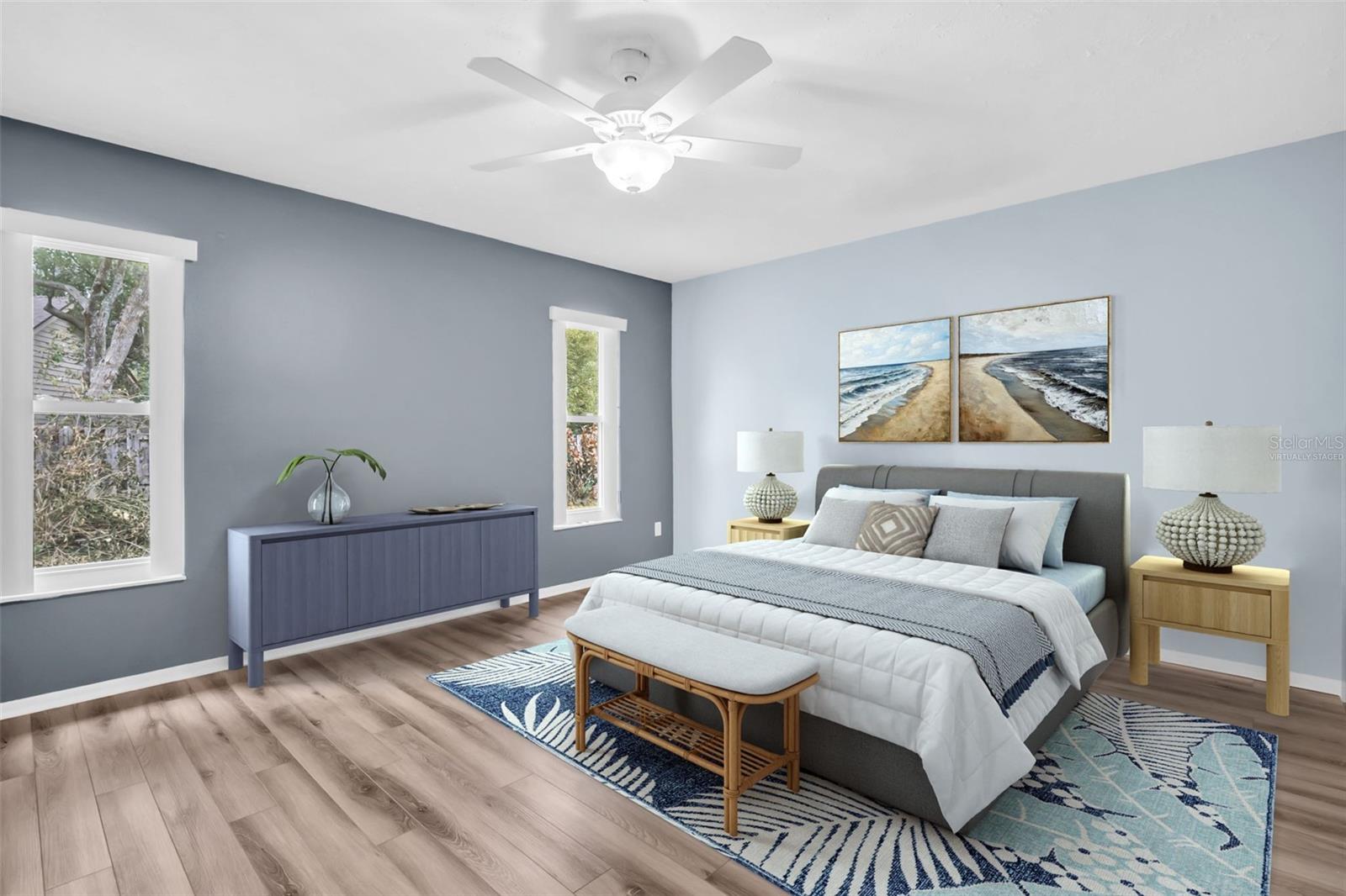 Primary retreat is a true oasis with green views and no rear neighbors- VIRTUALLY STAGED~