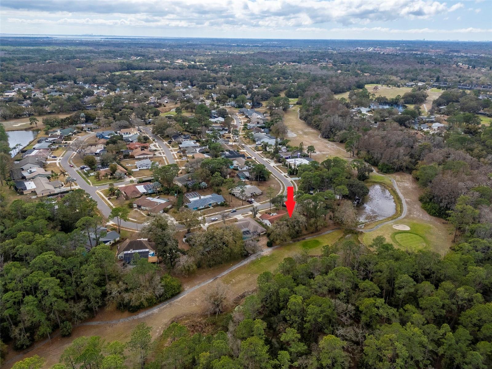 Aerial View of Golf Course