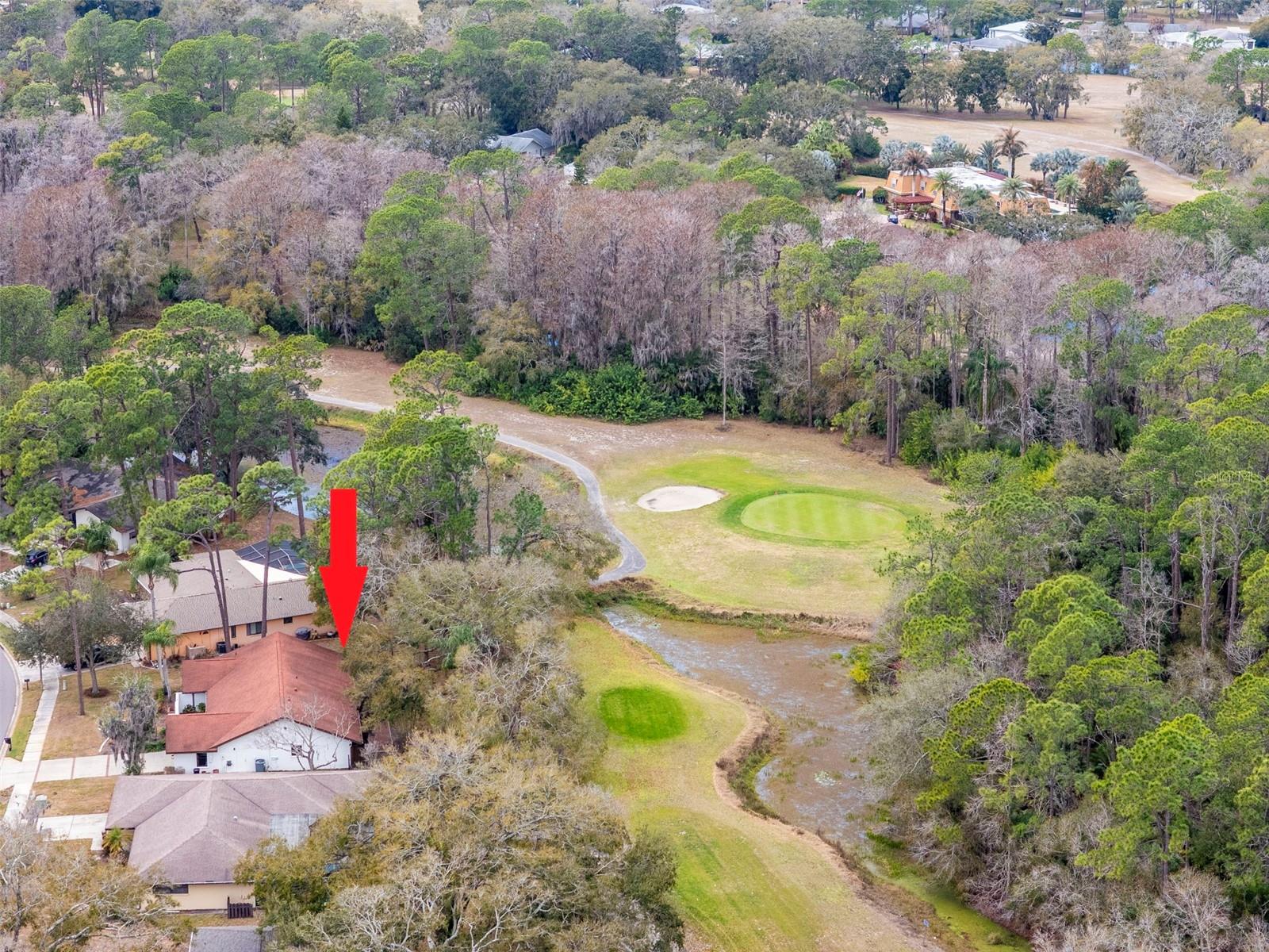 Aerial View of Golf Course