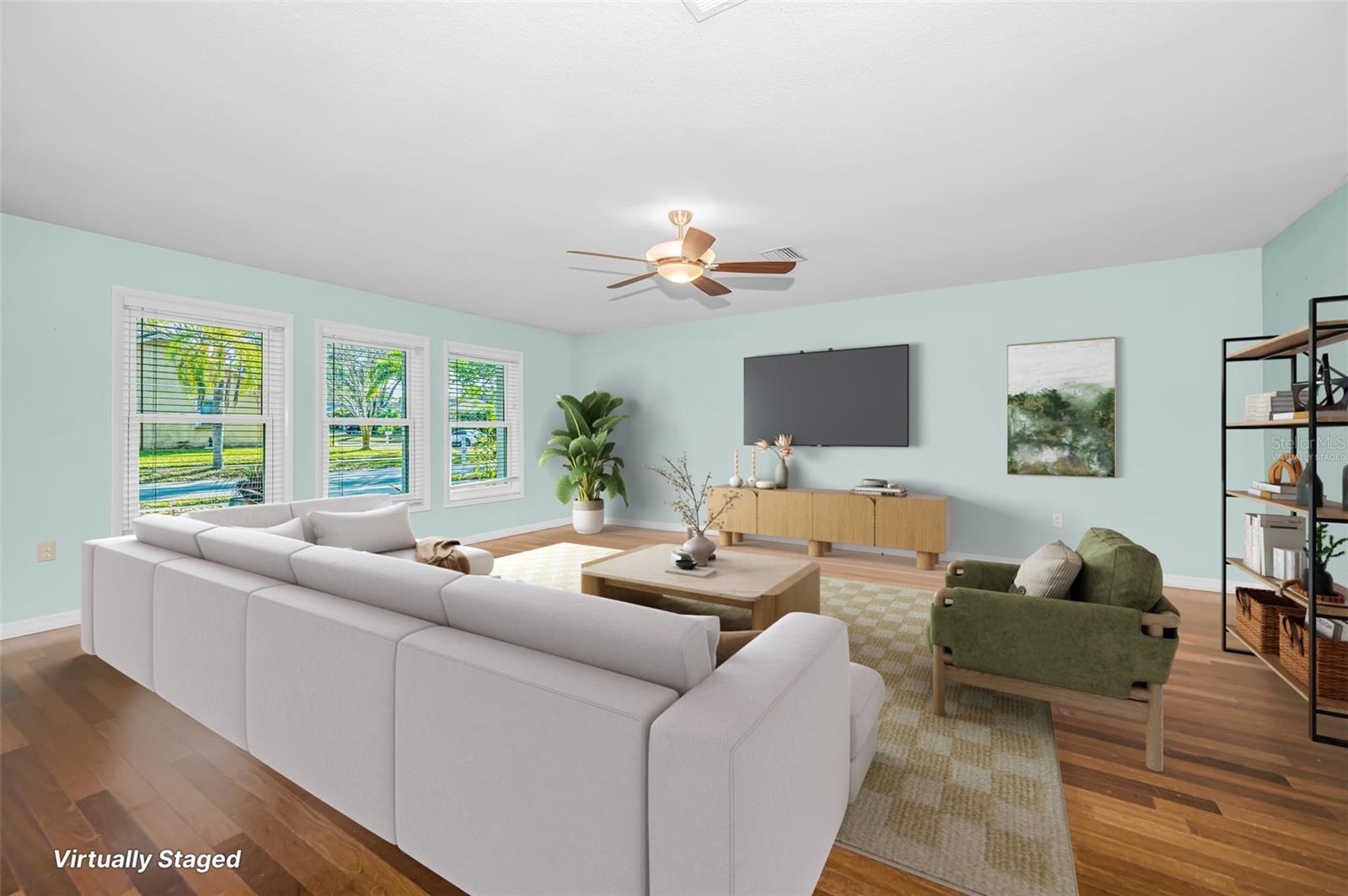 Living Room Virtually Staged