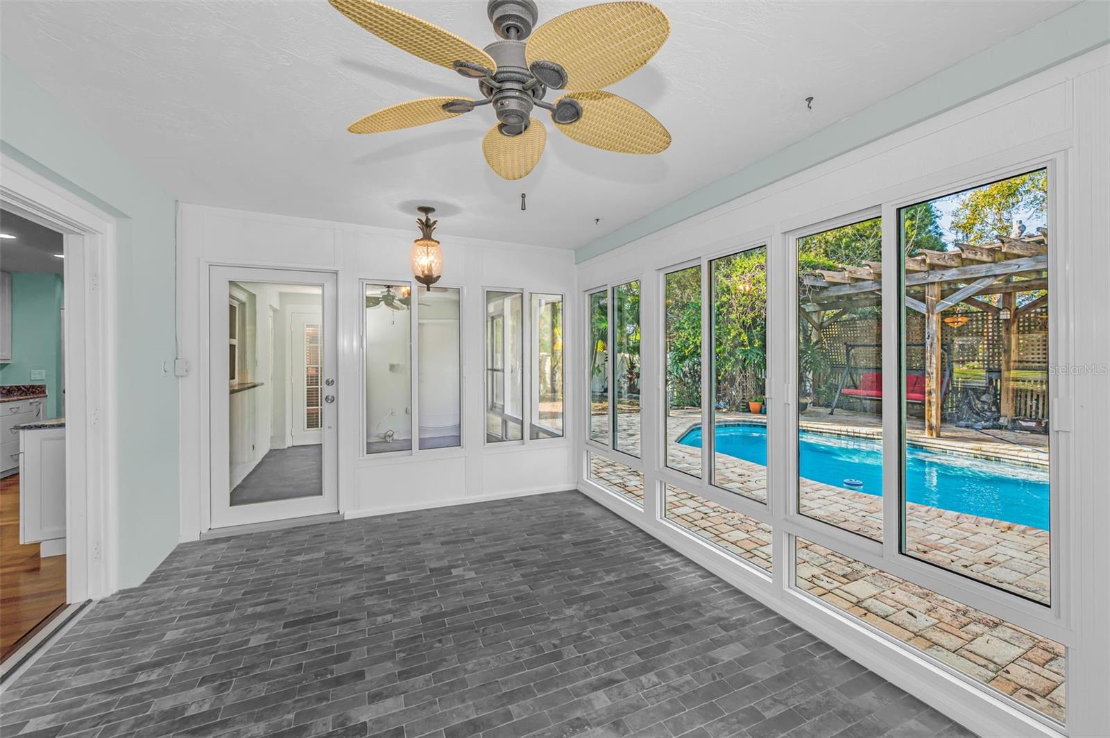 Huge upgrade is the 2023 enclosed lanai Open to the dining area and pool access