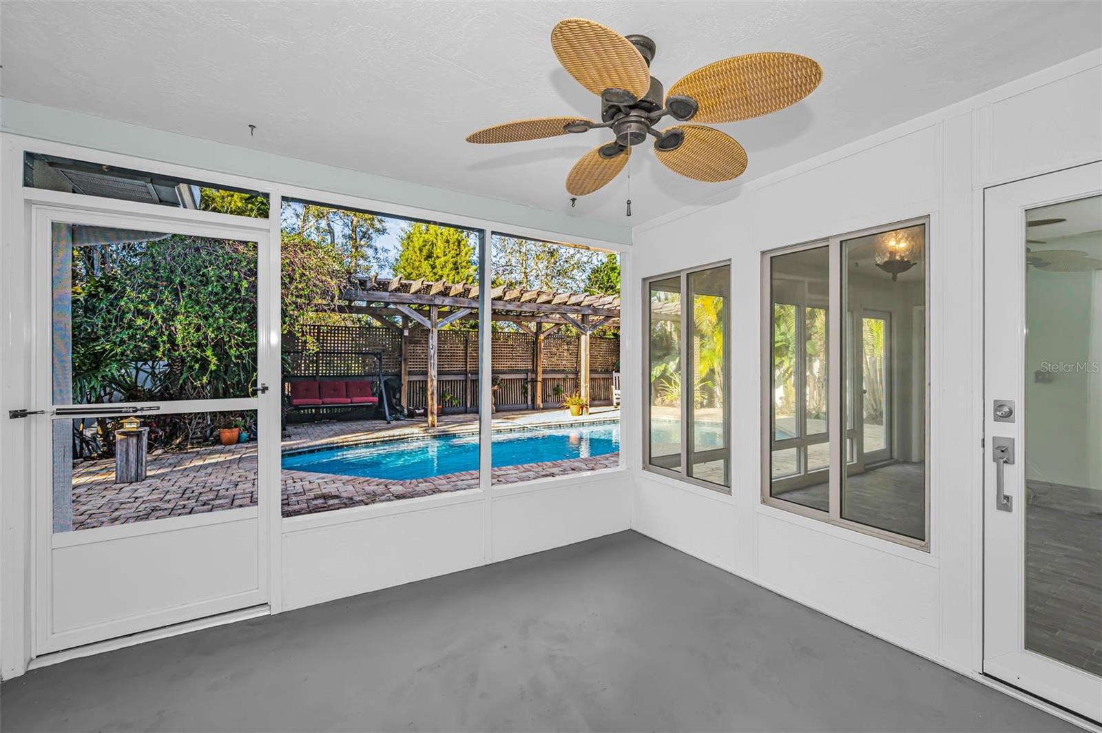 Love the option of the screened sunroom