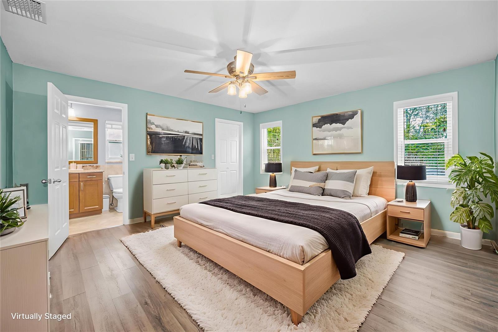 Primary Bedroom Virtually Staged