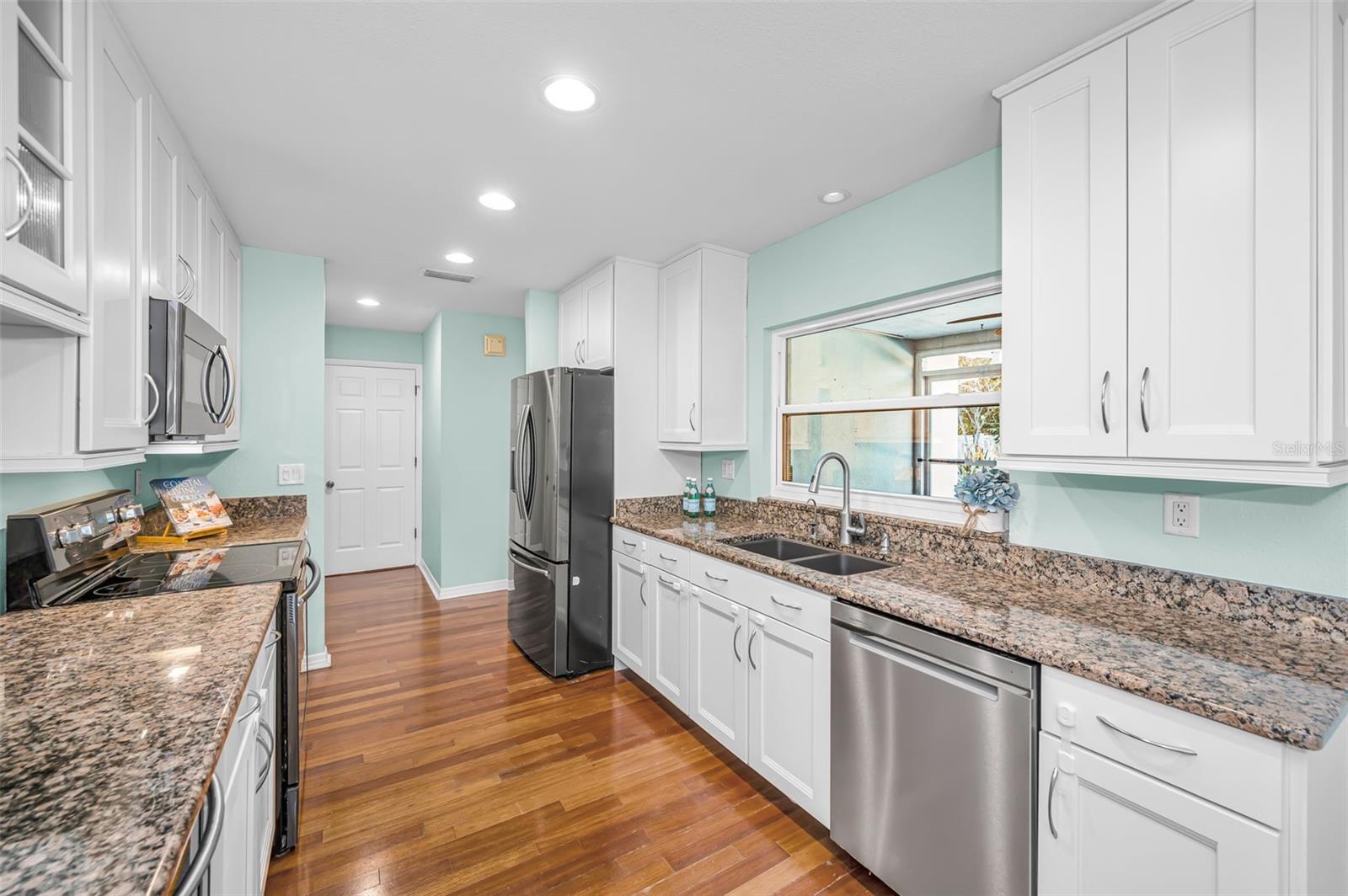 Kitchen with granite counters