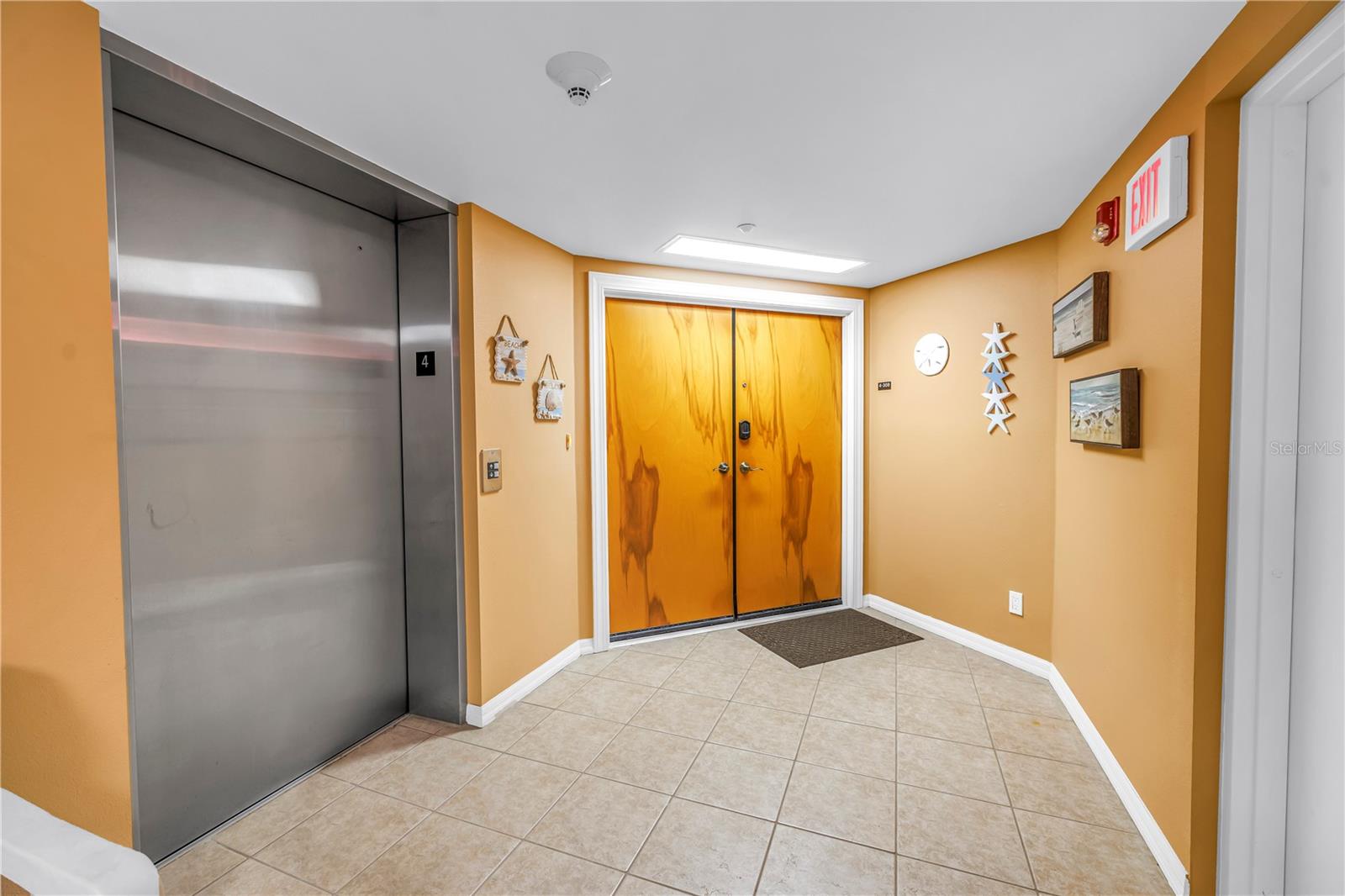 Storage closet right off the elevator, shared with other unit on this landing