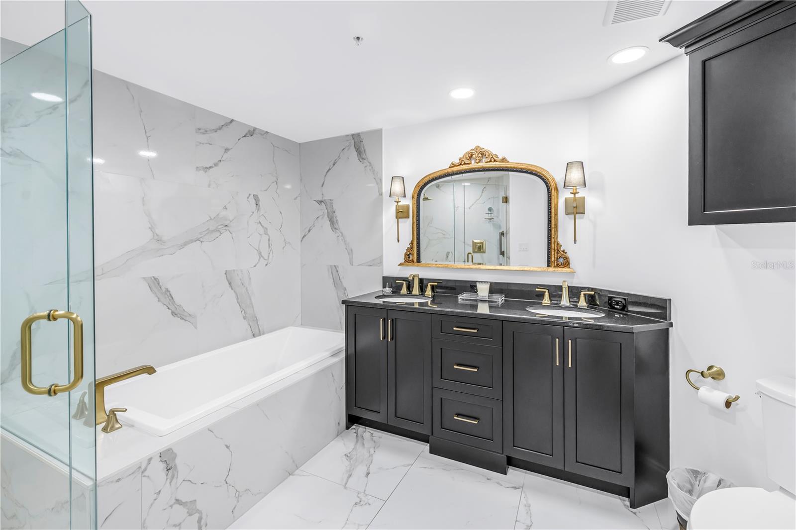 updated primary bathroom