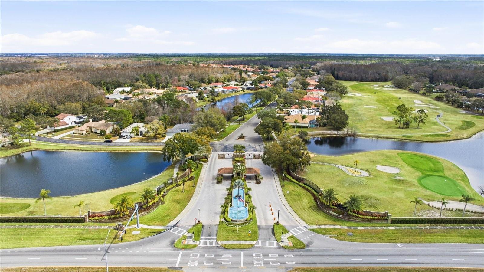 Crescent Oaks Gated Guard Entrance
