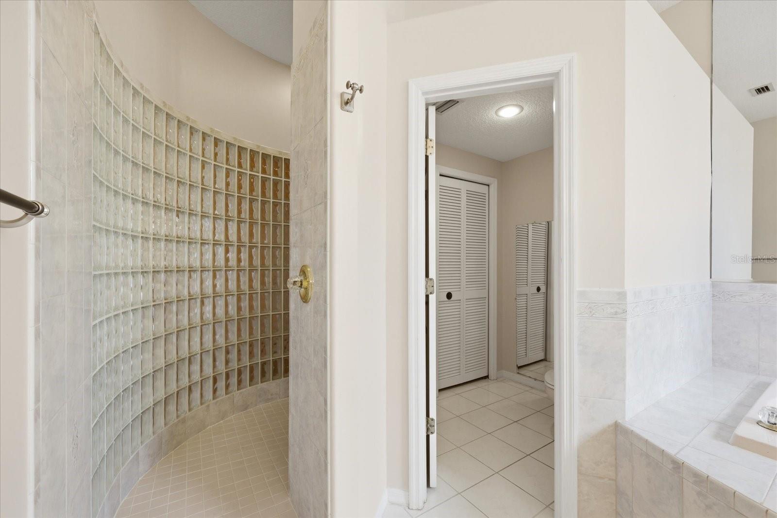 Primary Bath Shower and Water Closet