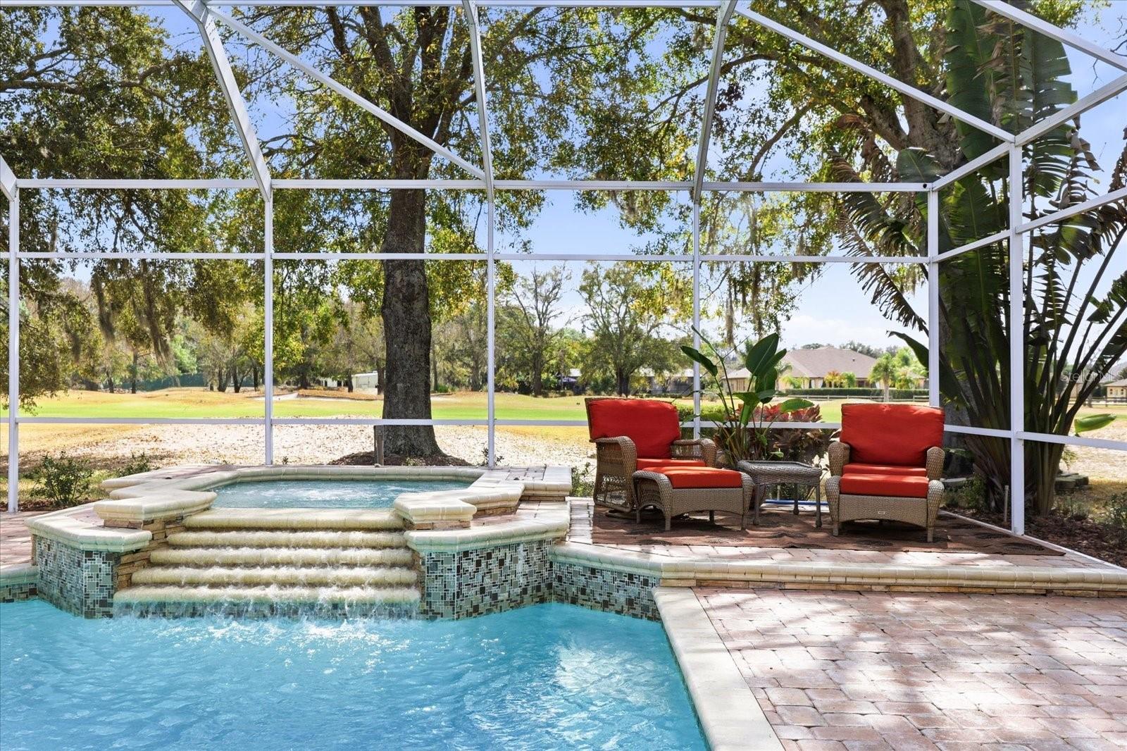 Pool and Spa overlooking Golf Course