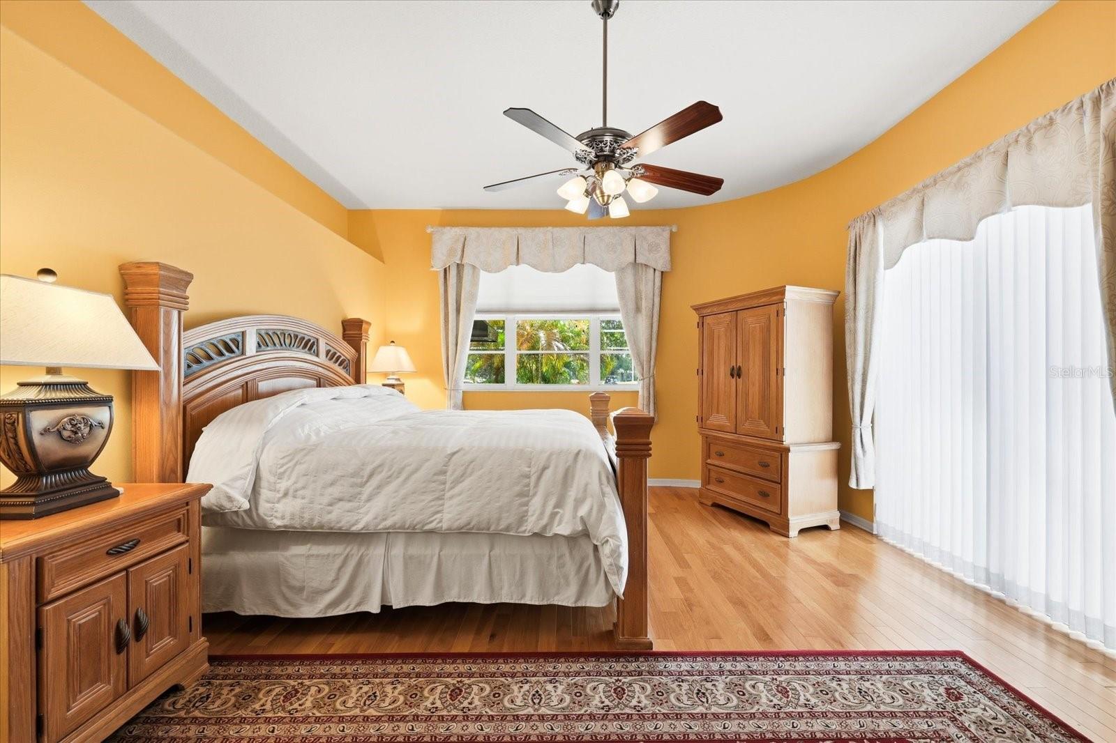 Primary Bedroom with Slider to Pool