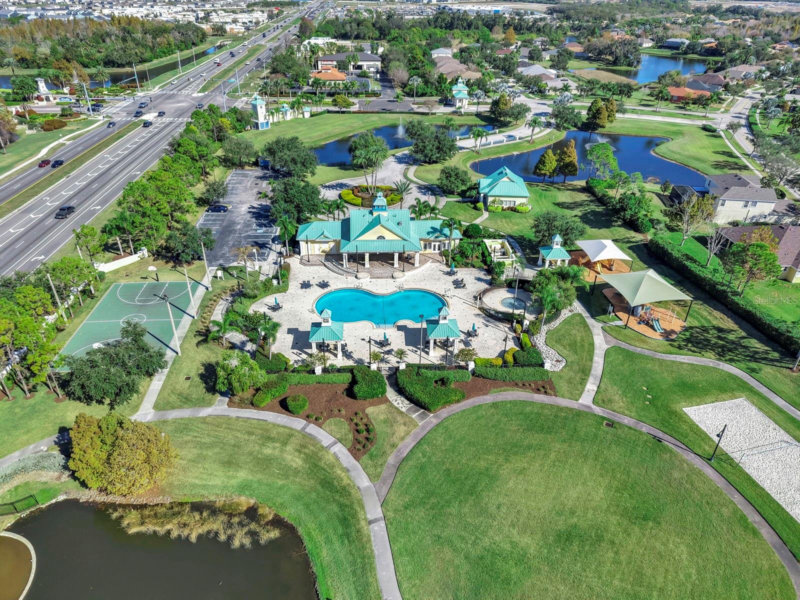 Aerial Community Pool