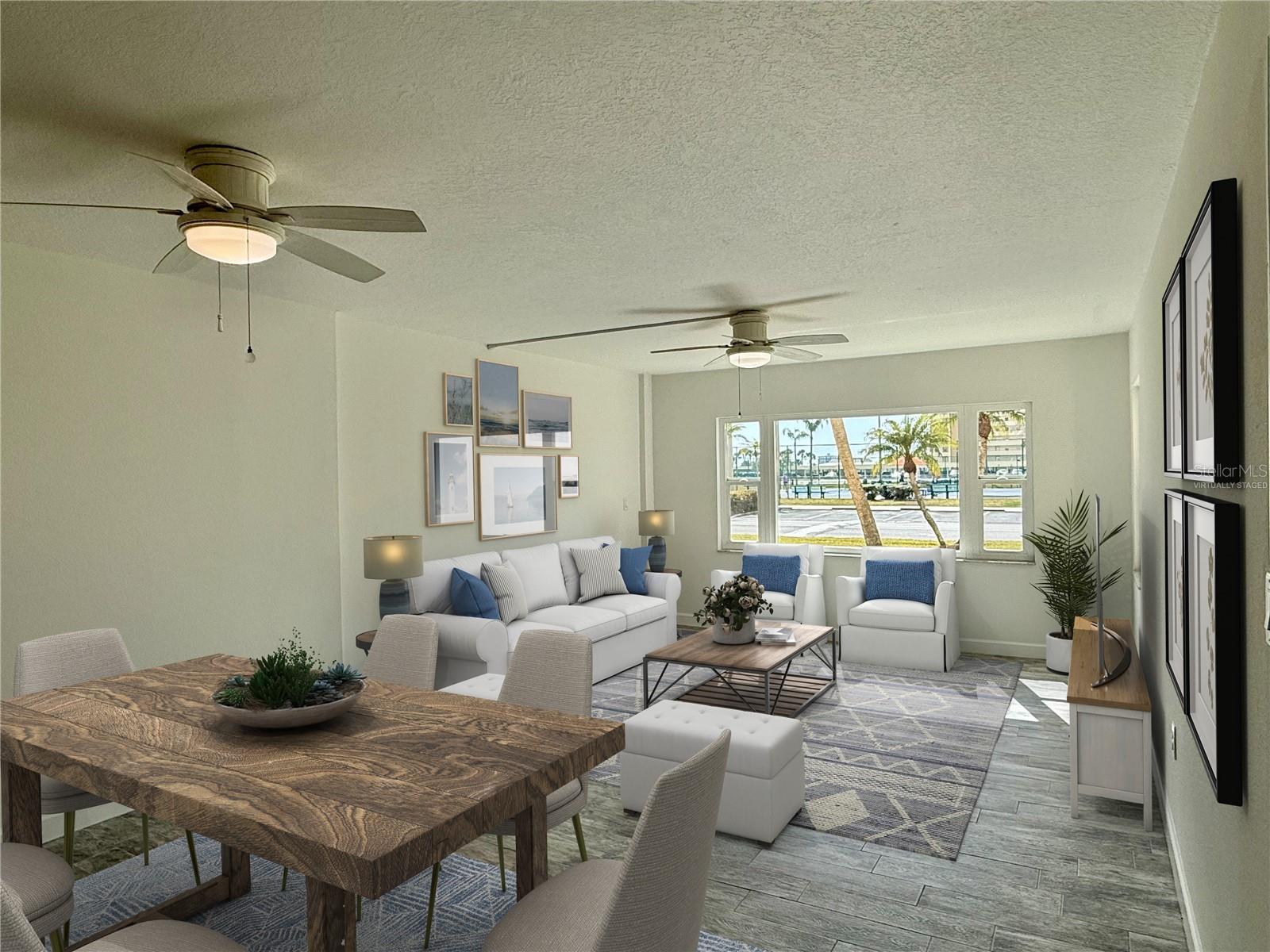 Plenty of room for you and guest. Virtually staged.